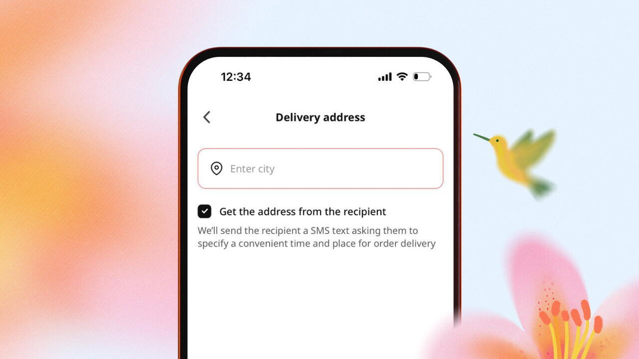Delivering without an adress