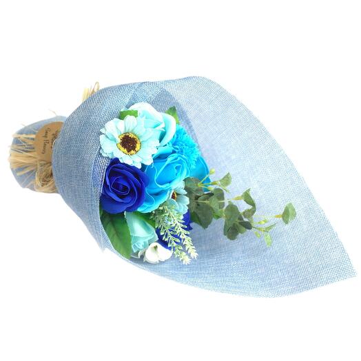 Blue Soap Flower Bouquet