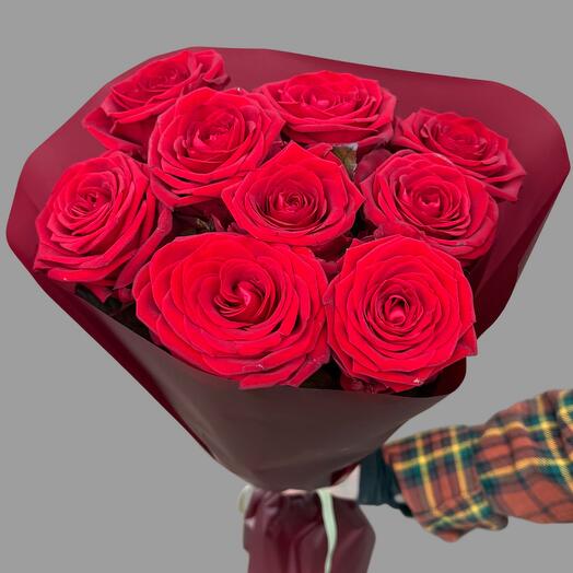 9 red roses