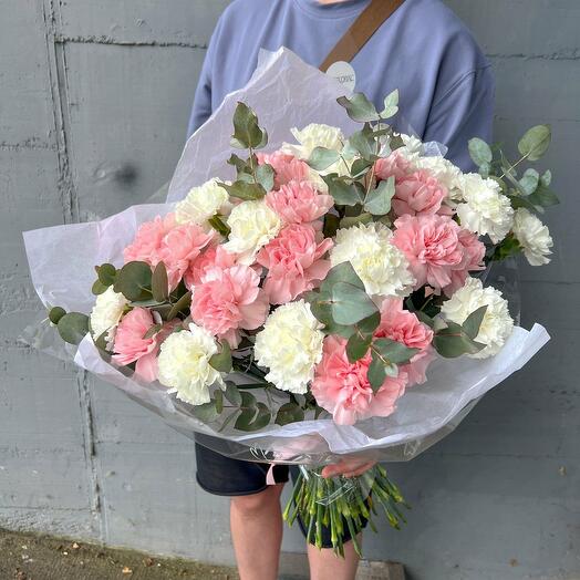 Bouquet "Carnations in Pastel"