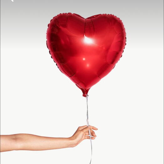 The balloon is a heart