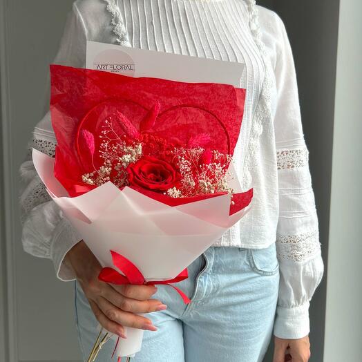 Dried flower bouquet "Lots of Love"