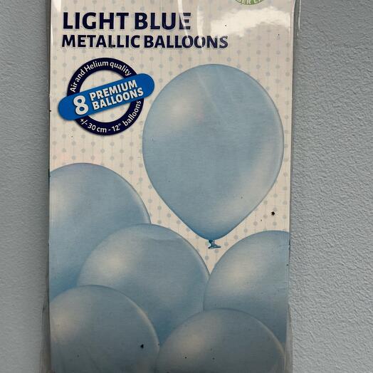 Set of 8 helium balloons