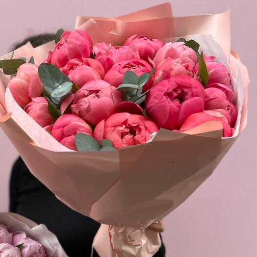 Coral peonies