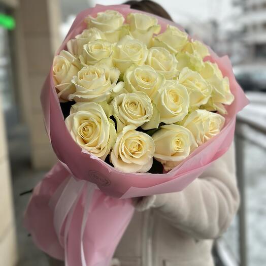 15 White Roses